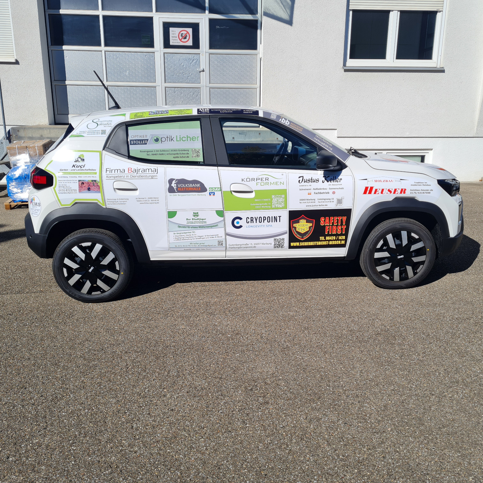 Elektro-Reinigungsfahrzeug der Stadt Marburg, gesponsert von GA-Reisemobile