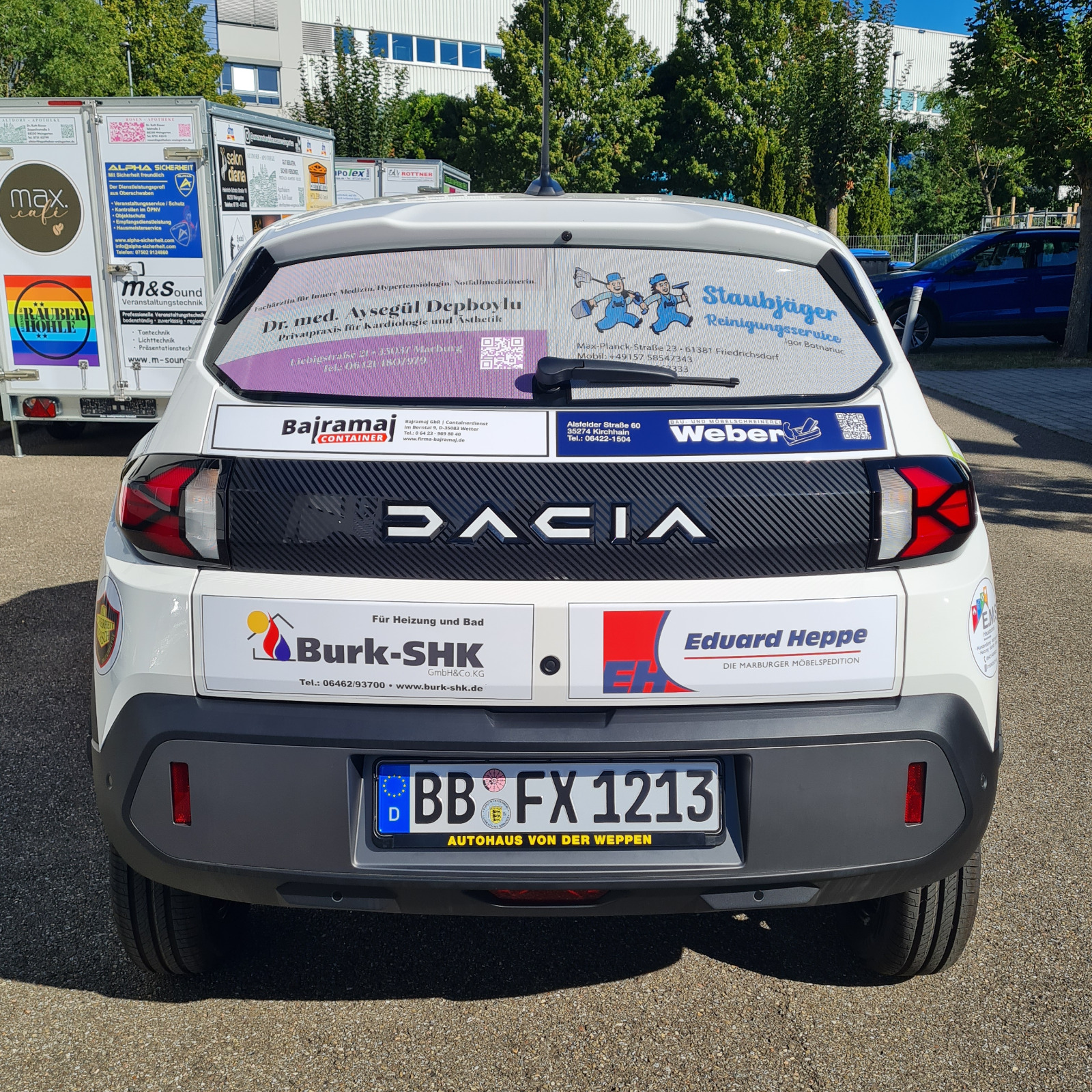 Elektro-Reinigungsfahrzeug der Stadt Marburg, gesponsert von GA-Reisemobile